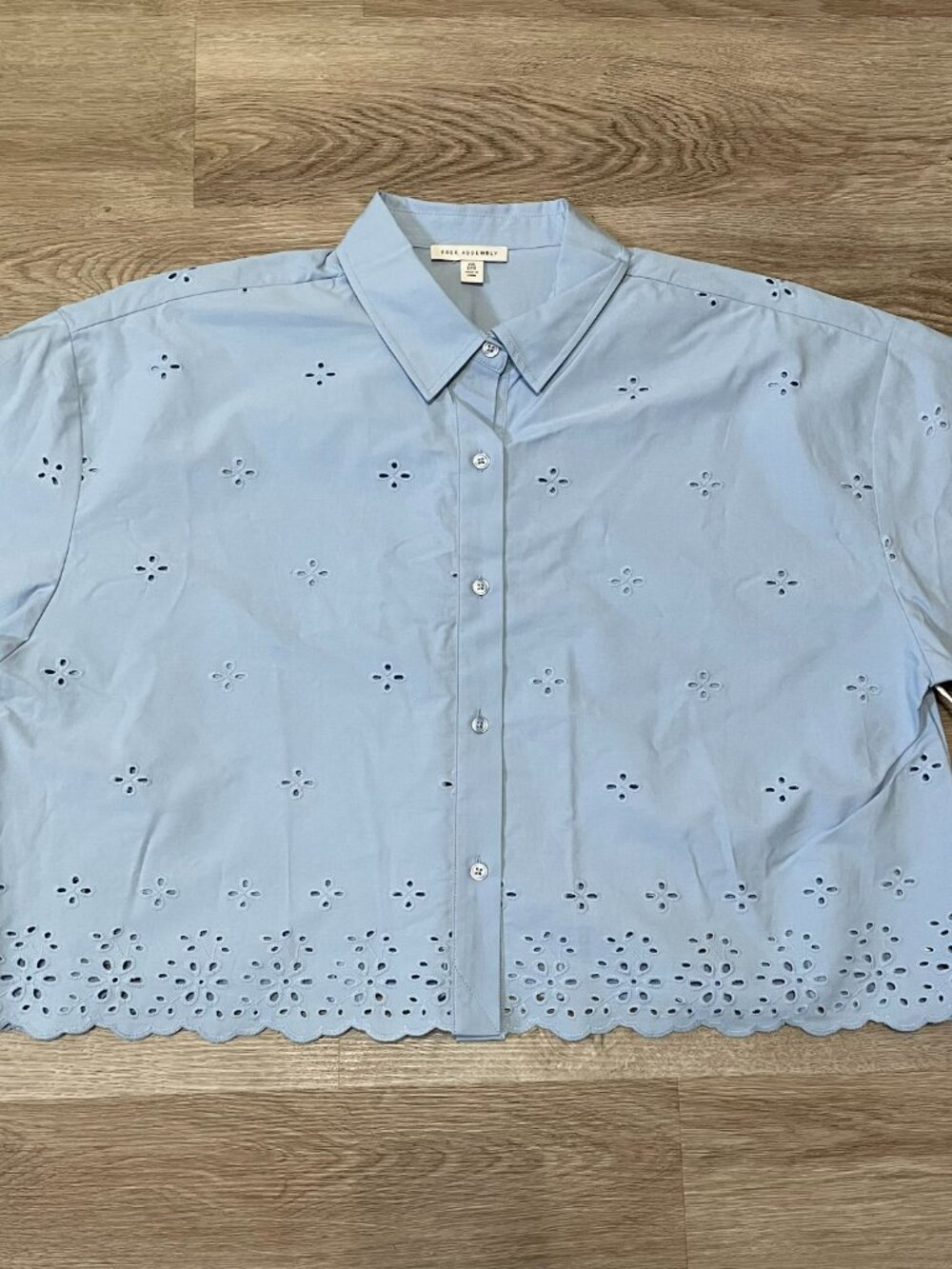 Cotton Eyelet Shirt - Picture 7 of 16